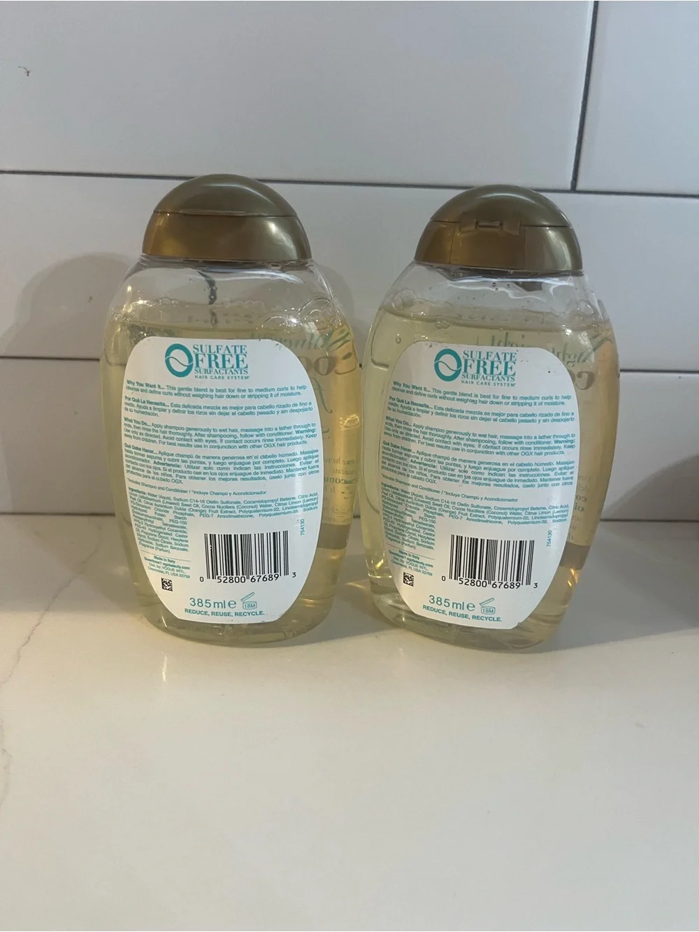 OGX lightweight coconut 2x